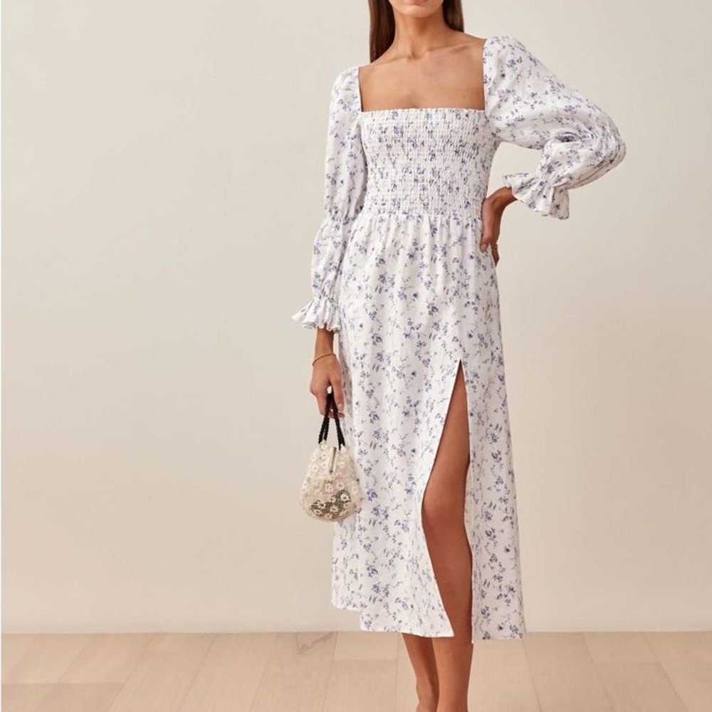 Reformation Hyland Linen Dress